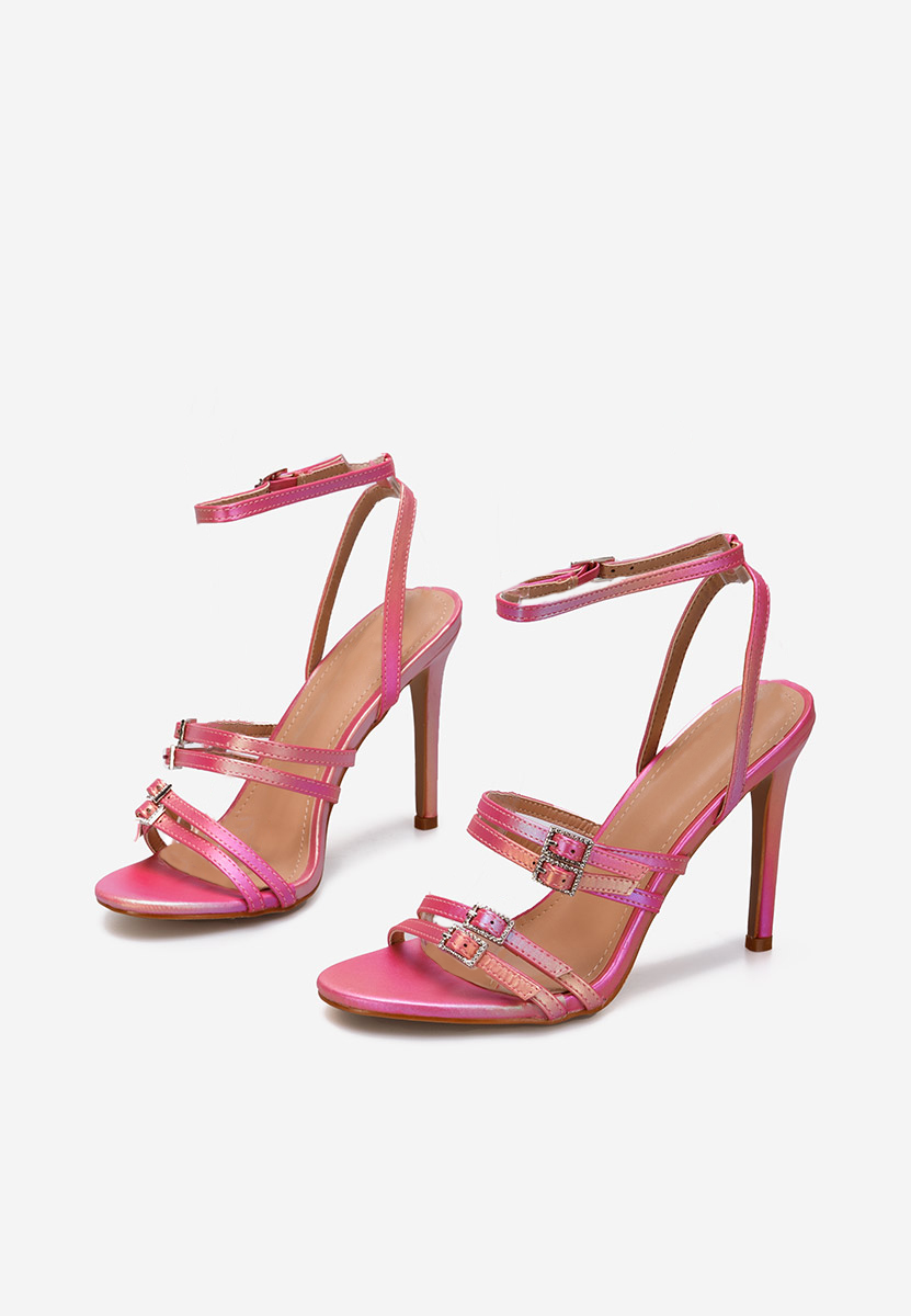 Štikle sandale Helina ružičasto