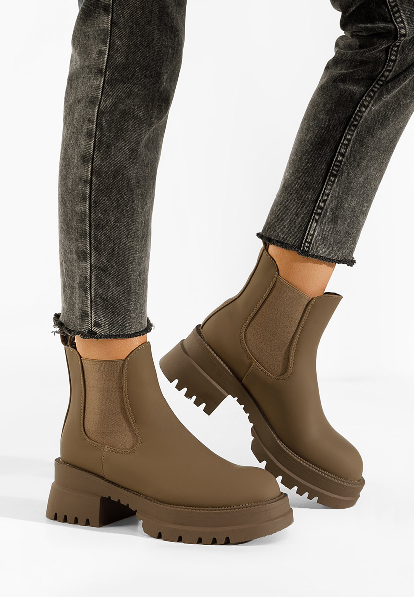 Ženske gležnjače Rina kaki