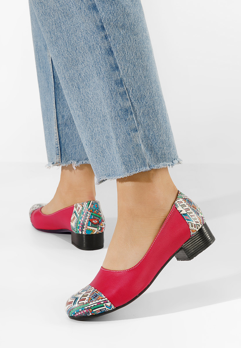 Kožne cipele Romina fuksija