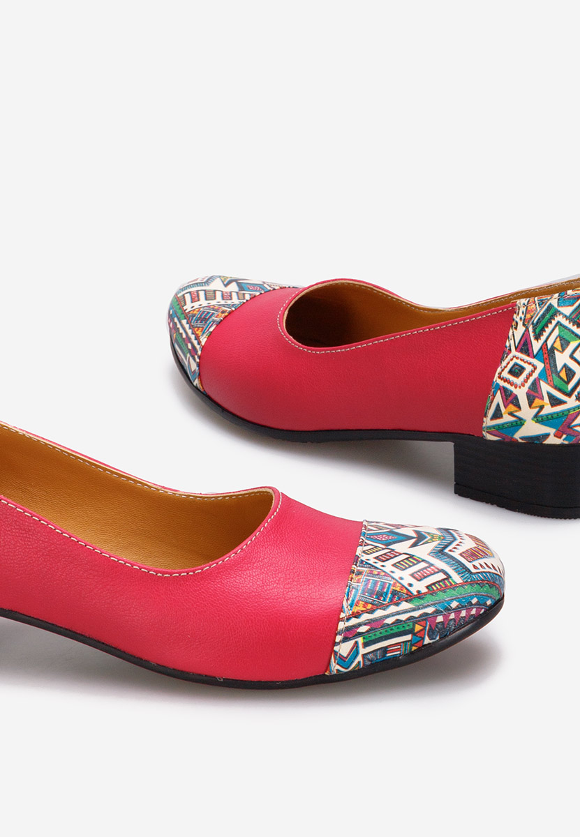 Kožne cipele Romina fuksija