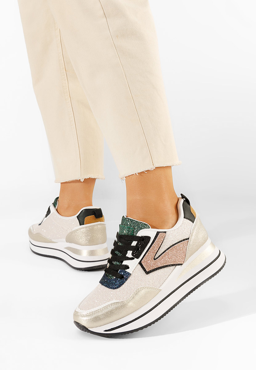 Tenisice sa platformom Tarika zlatno