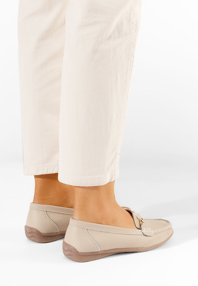 Mokasinke od prirodne kože Celetina bež