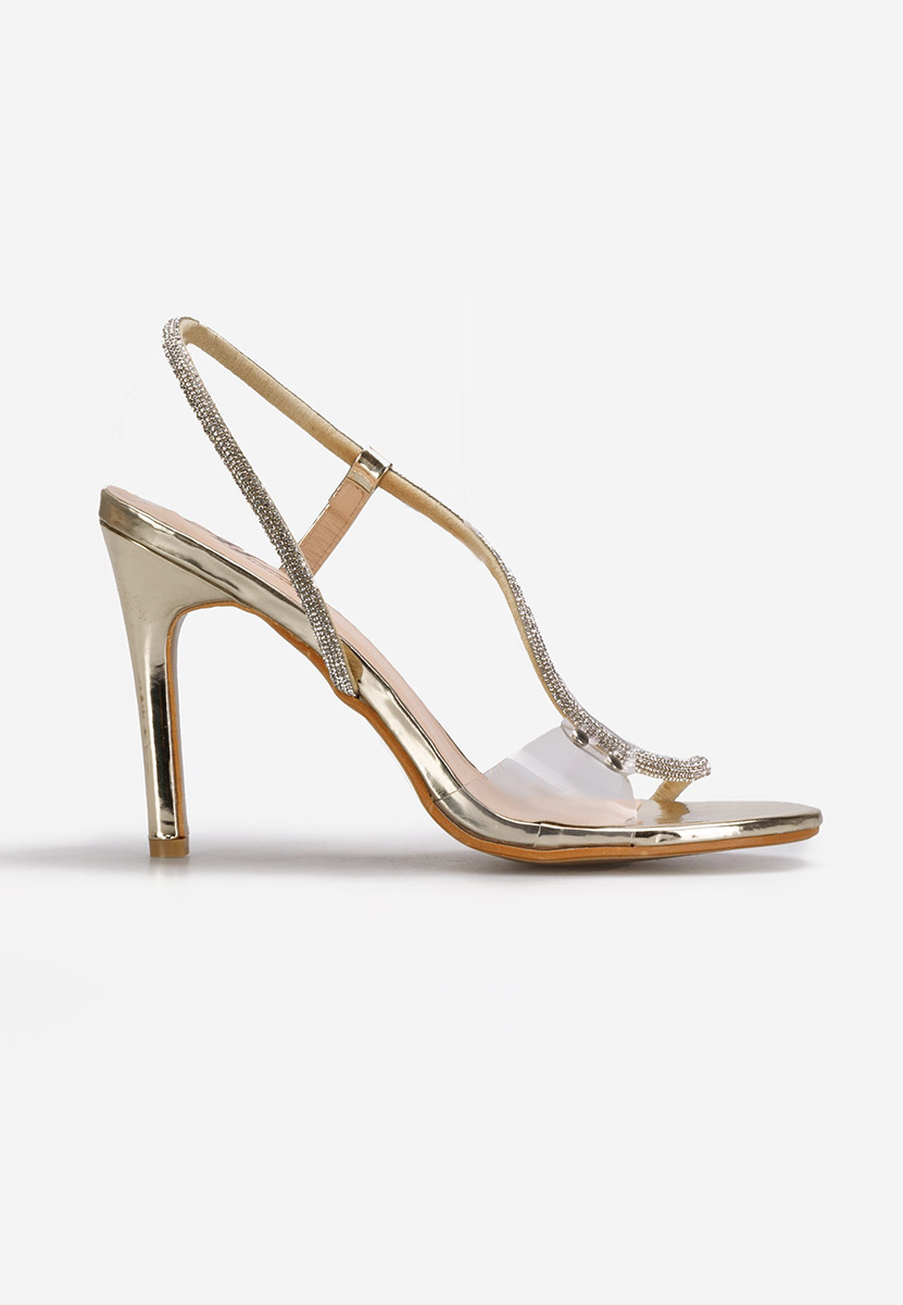 Štikle sandale Feliciane zlatno