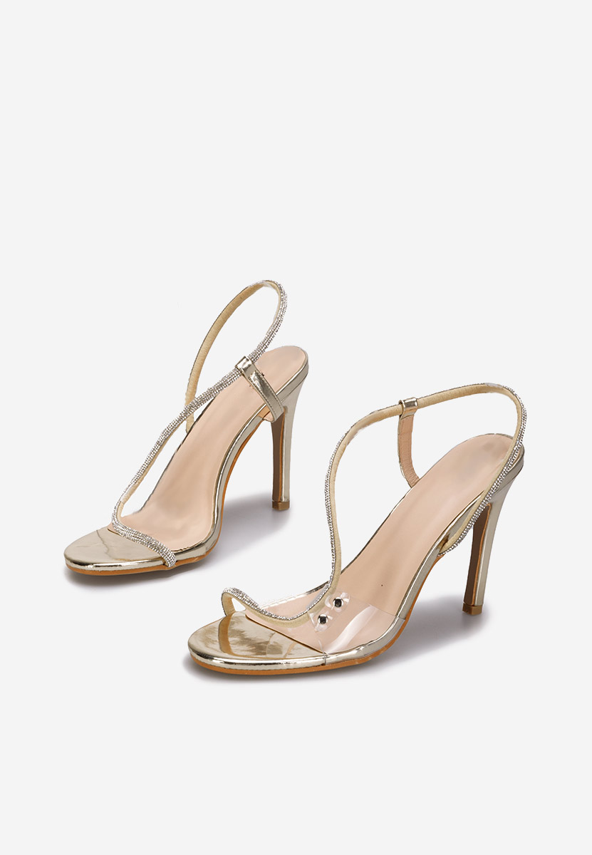 Štikle sandale Feliciane zlatno