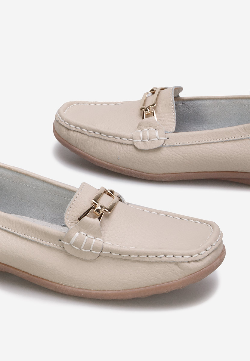 Mokasinke od prirodne kože Celetina bež