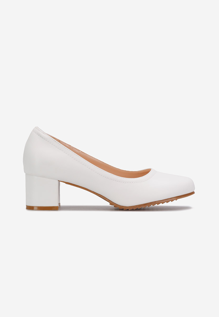 Cipele na srednje visoku petu Zinia bijele