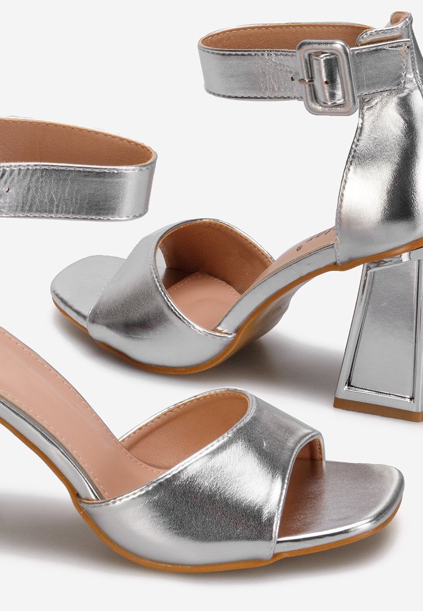 Sandale elegantne Trisa srebrno