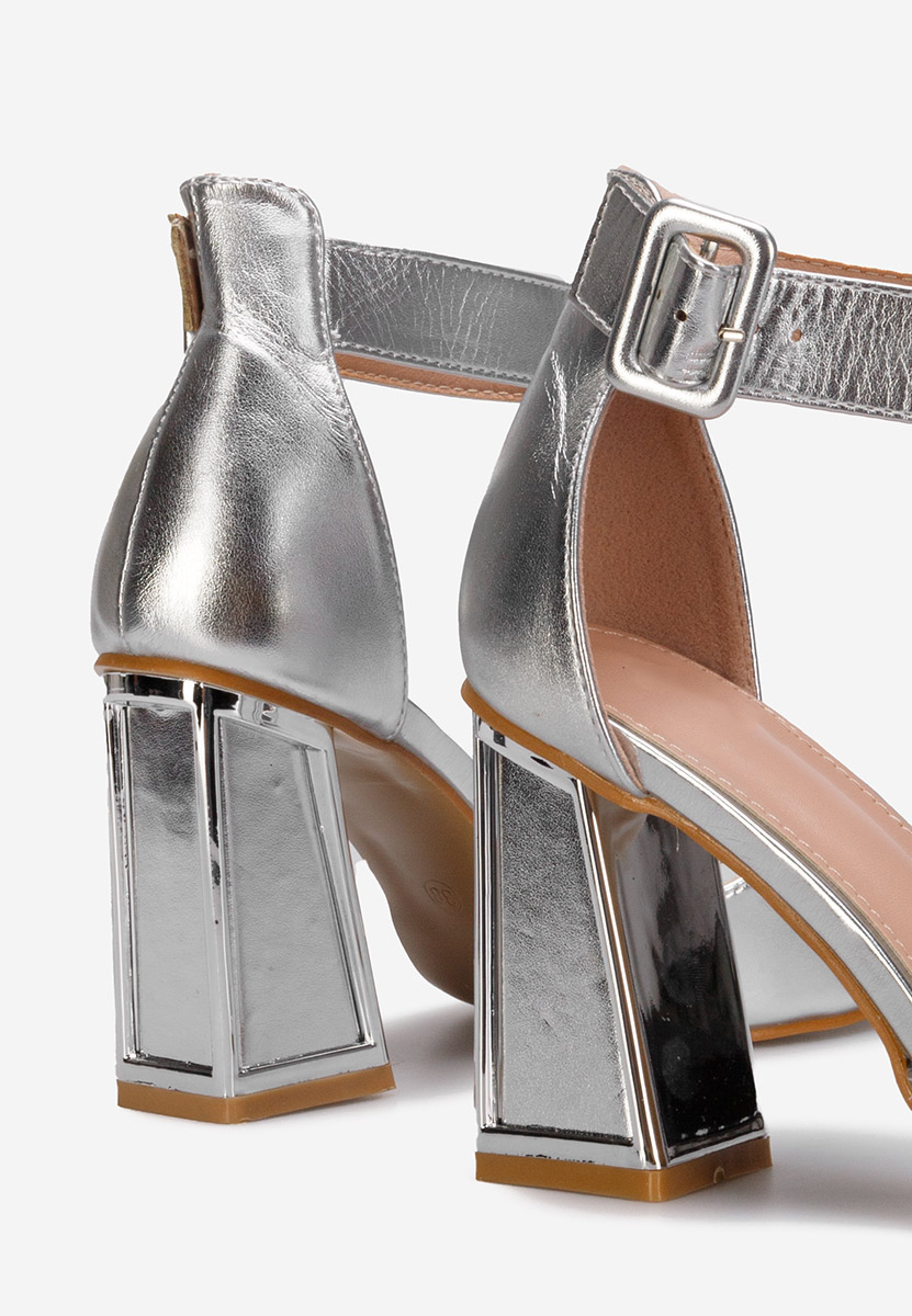 Sandale elegantne Trisa srebrno