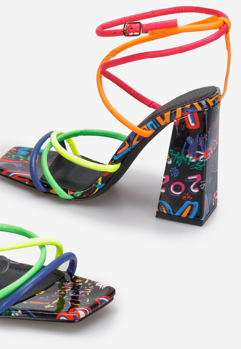 Sandale s petu Karine  V3 Šareno