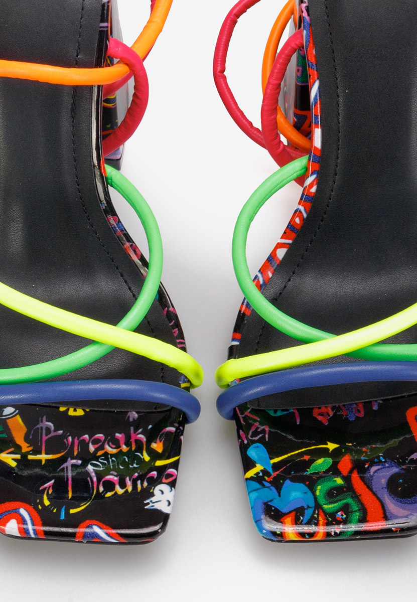 Sandale s petu Karine  V3 Šareno