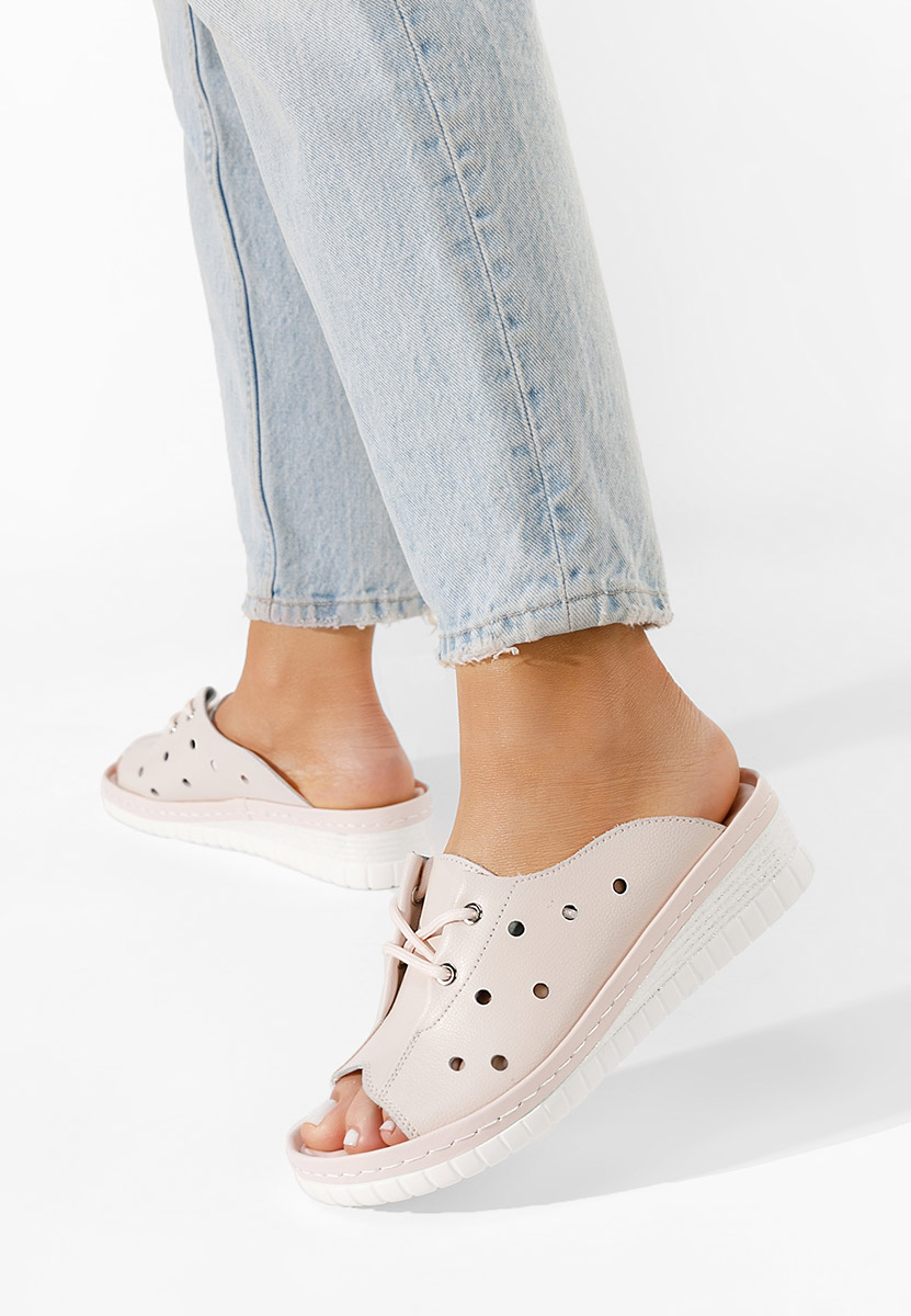 Papuče od prirodne kože Patricia ružičasto