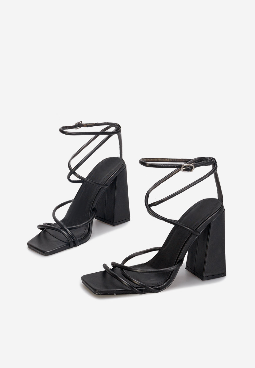 Sandale s petu Karine  V2 crno