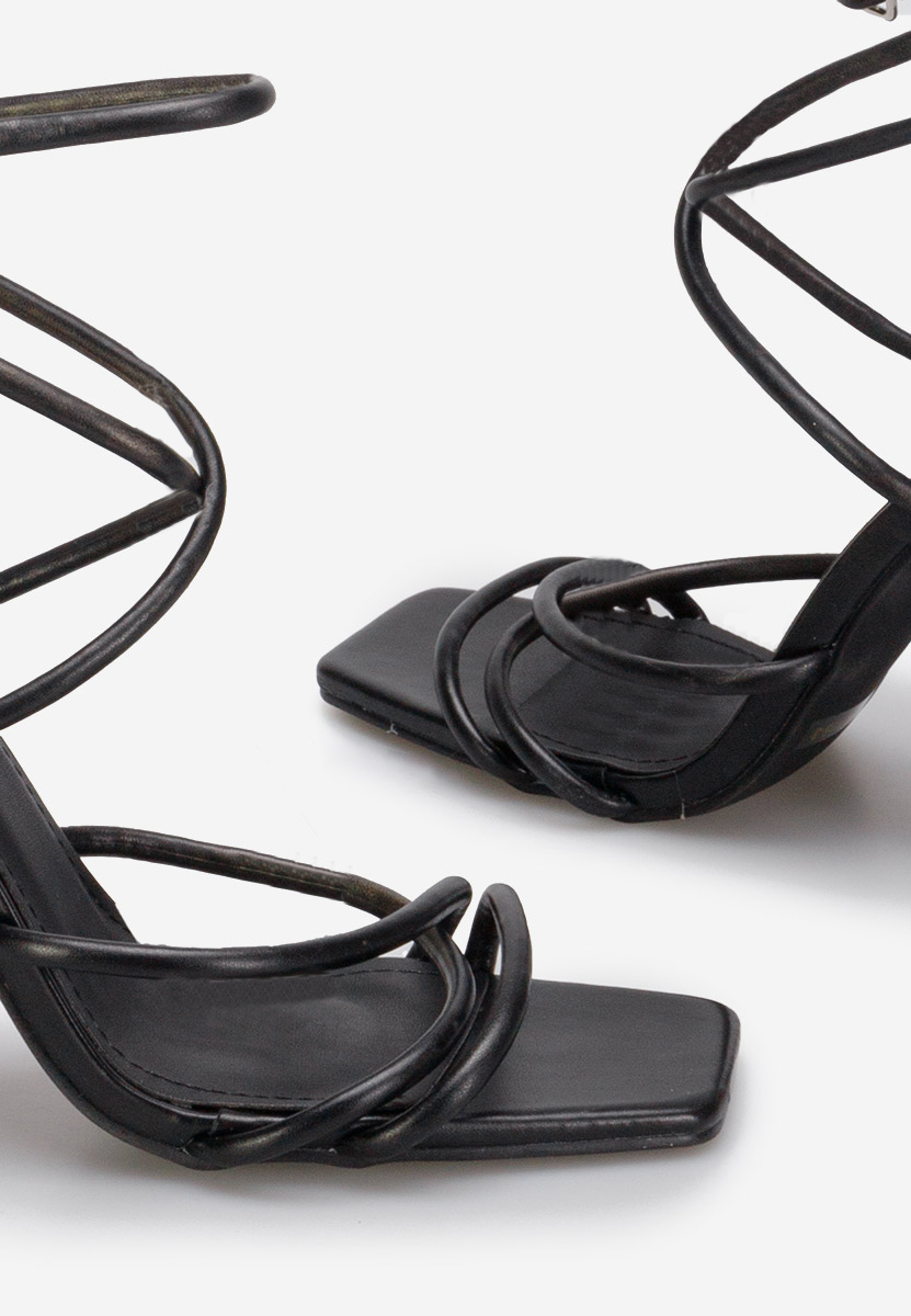 Sandale s petu Karine  V2 crno