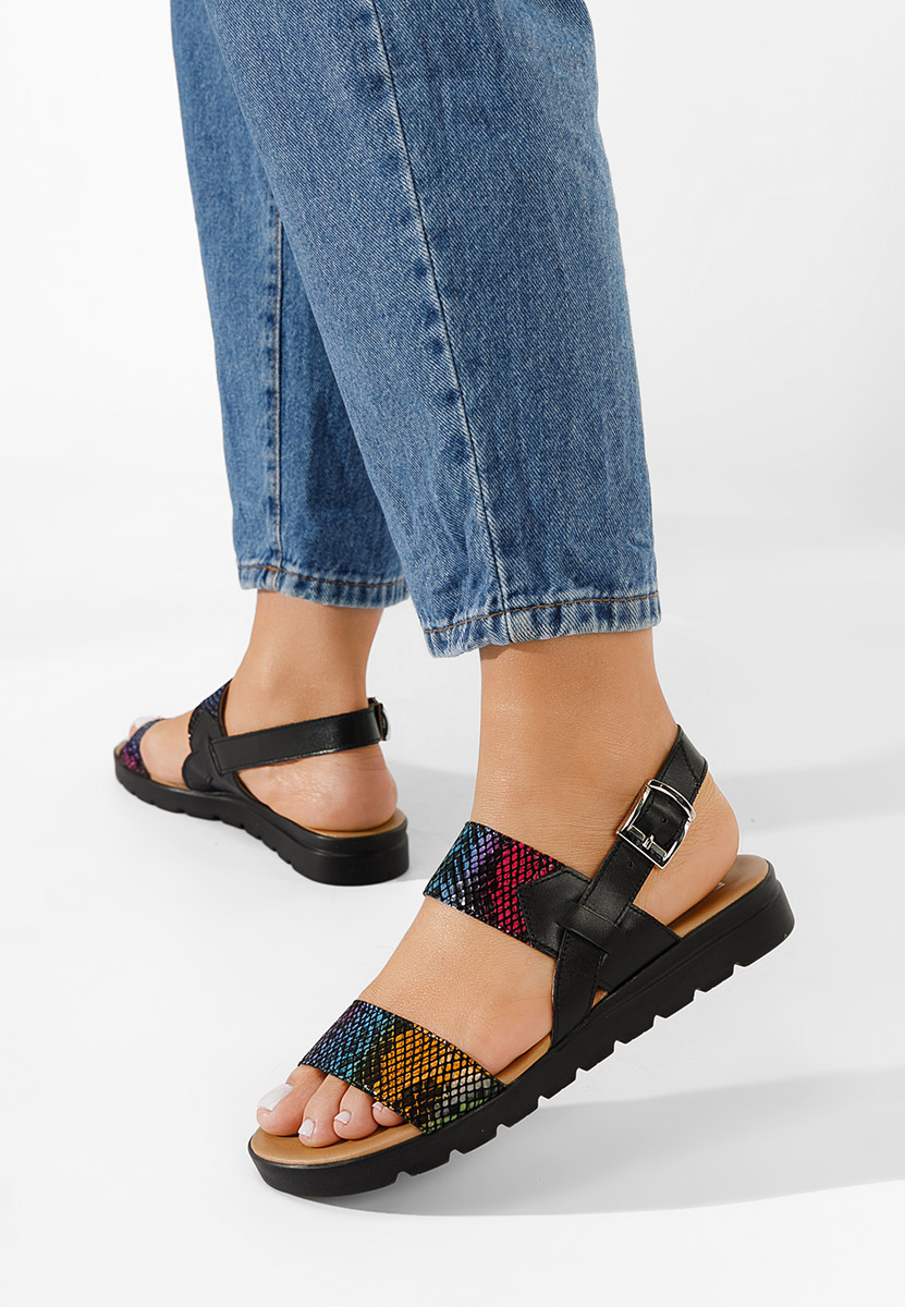 Sandale od prirodne kože Oniega crno