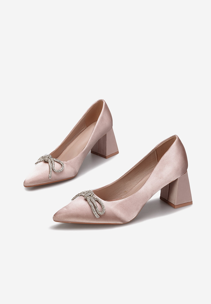 Cipele na srednje visoku petu Abigale ružičasto