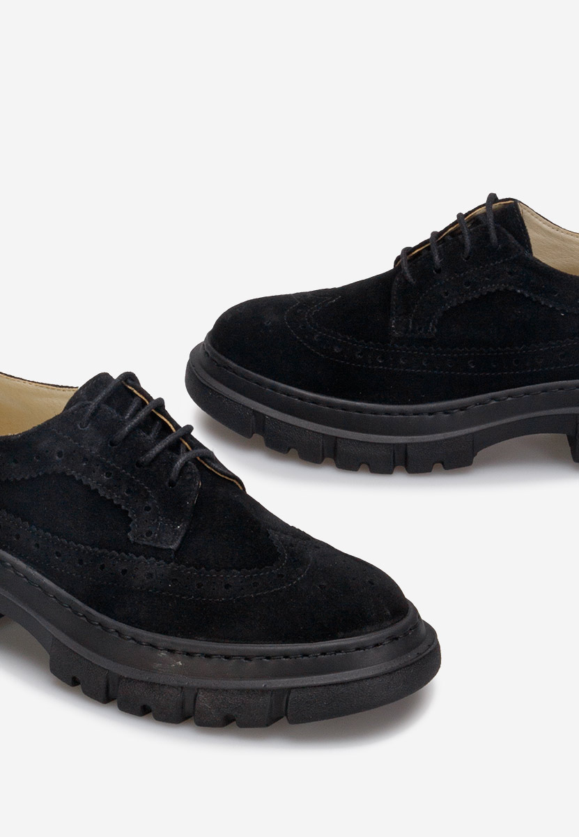 Kožne cipele derby Henise crno