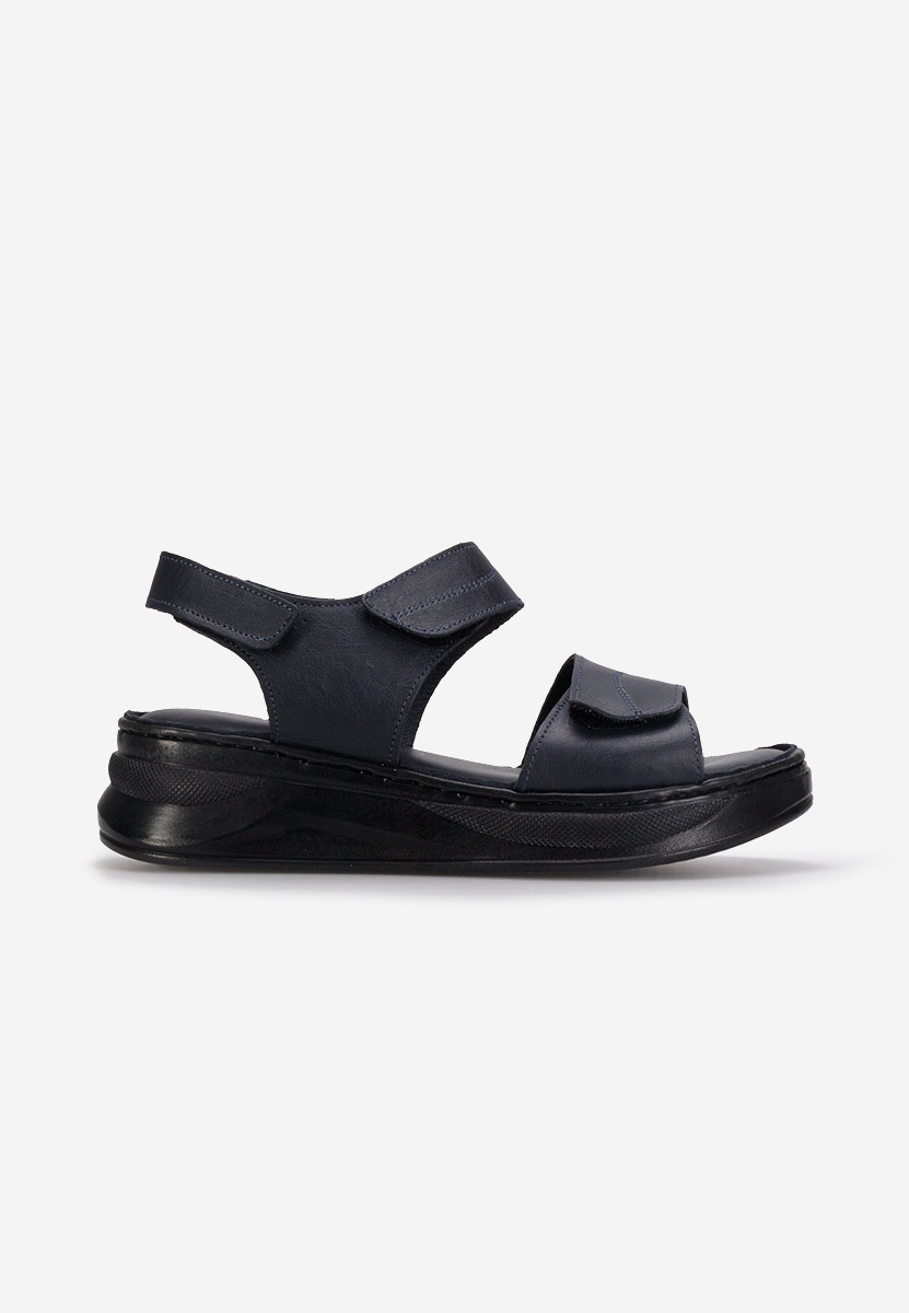 Sandale od prirodne kože Jeremia plavo navy