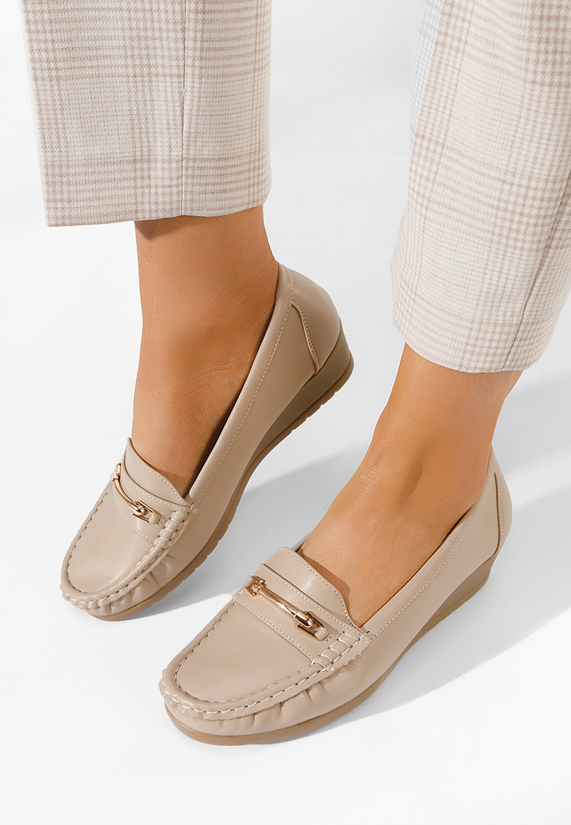 Ženske mokasinke Norasea bež