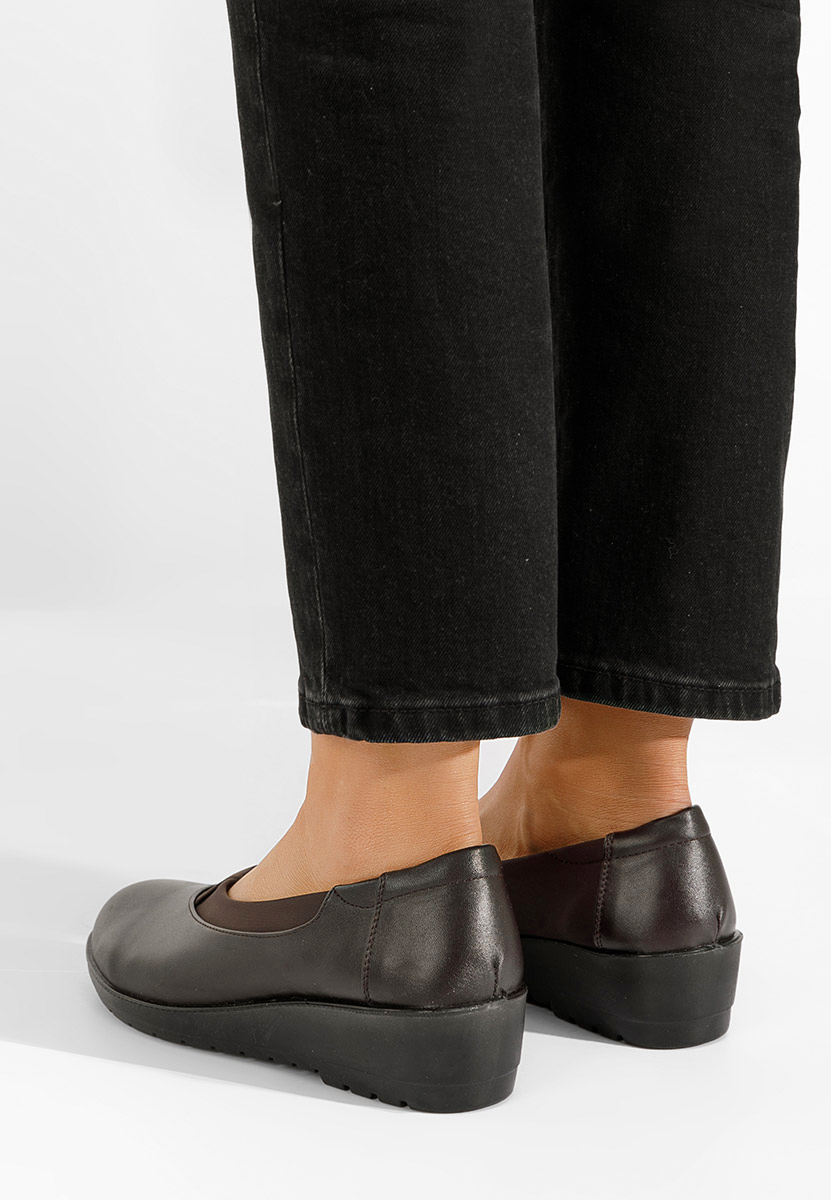 Mokasinke s platformom Iselda V2 braon