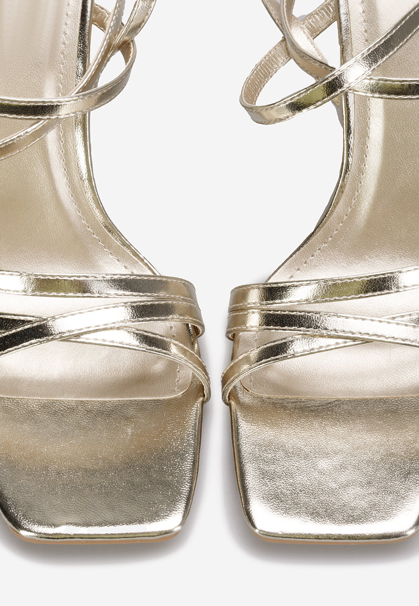 Sandale elegantne Ayleen zlatno