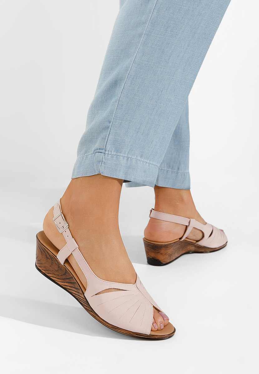 Sandale na ortopedijskim stopalom Lovara ružičasto