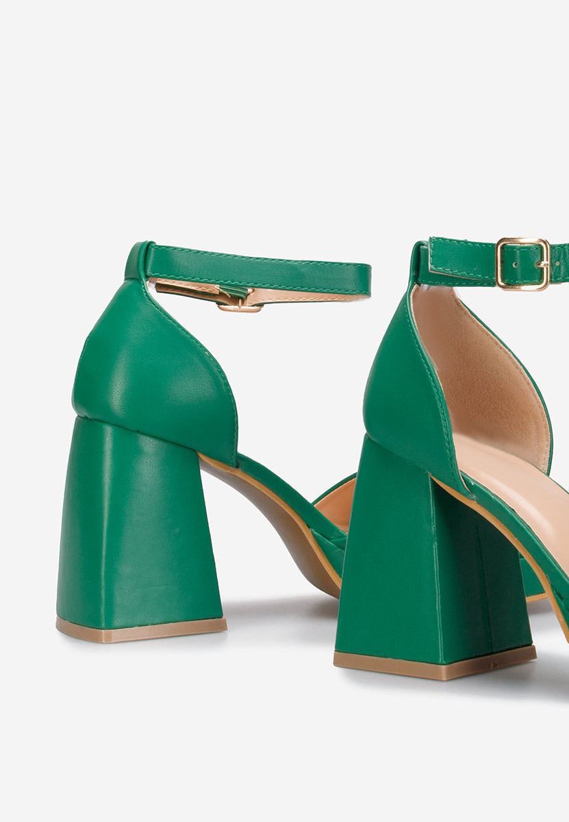 Sandale s petu Alexaria V2 zeleno