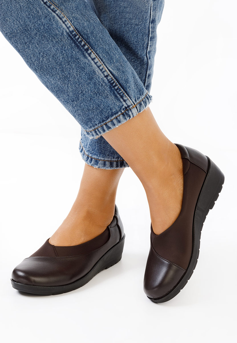 Mokasinke s platformom Iselda V2 braon