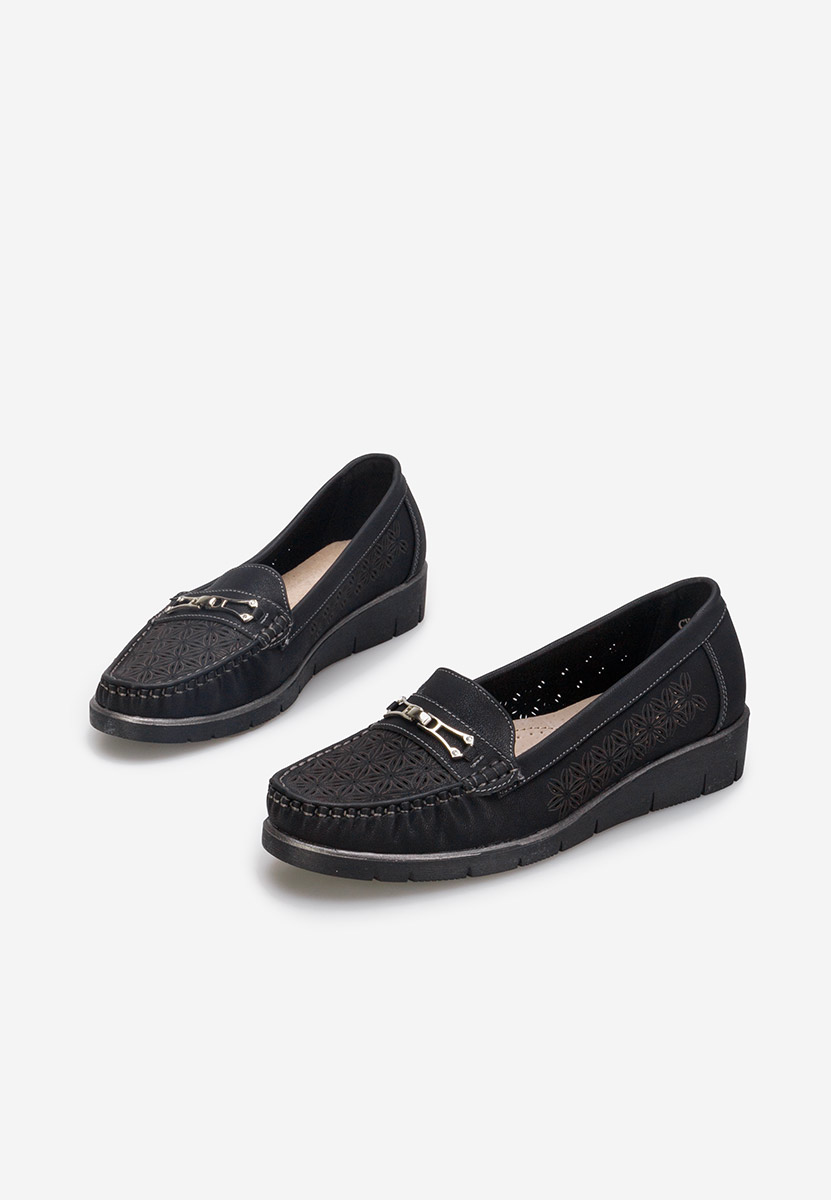 Ženske elegantne mokasinke Seliana crno