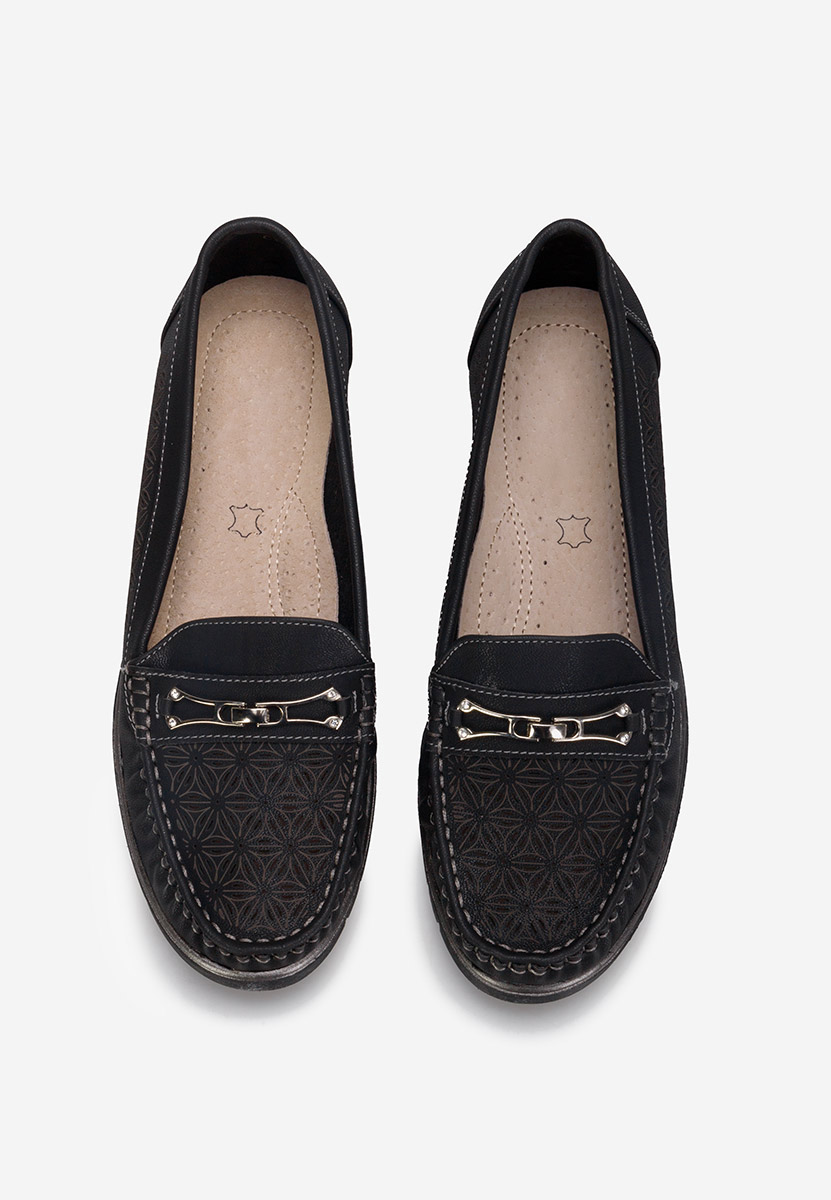 Ženske elegantne mokasinke Seliana crno