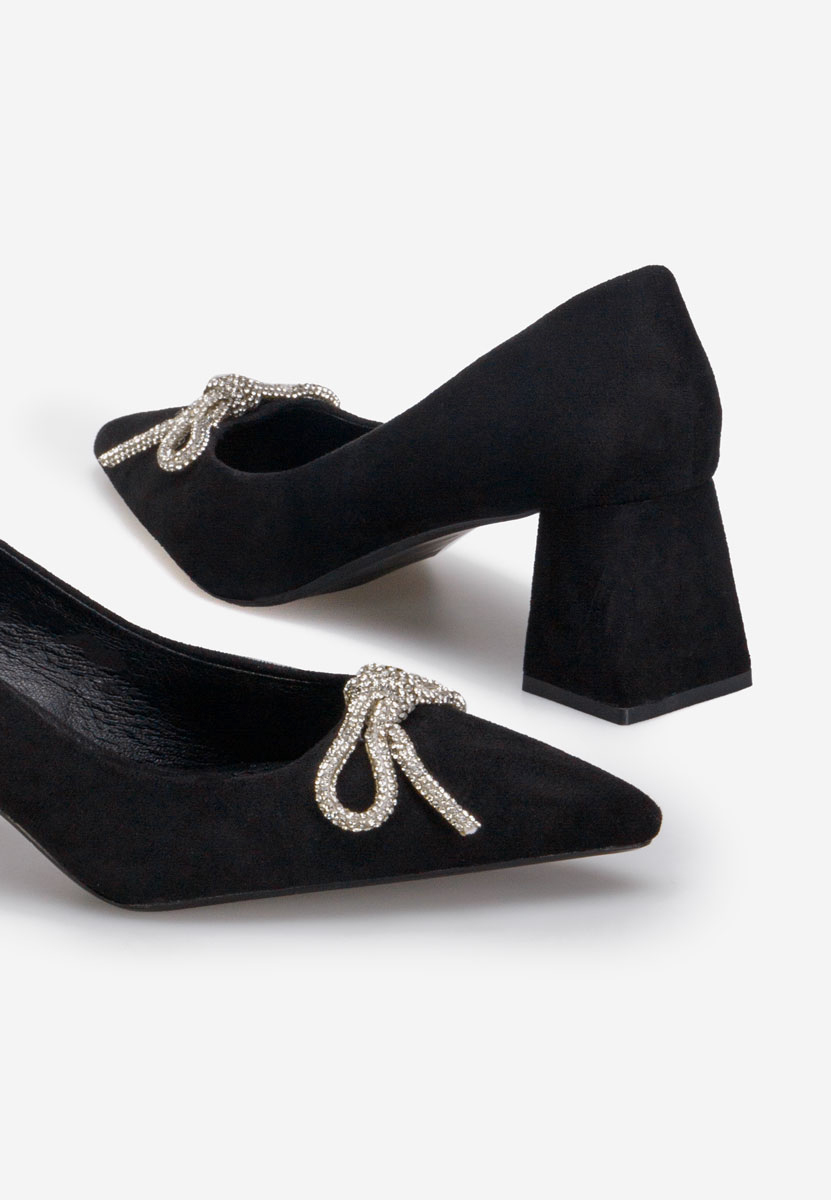 Cipele na srednje visoku petu Abigale V2 crno