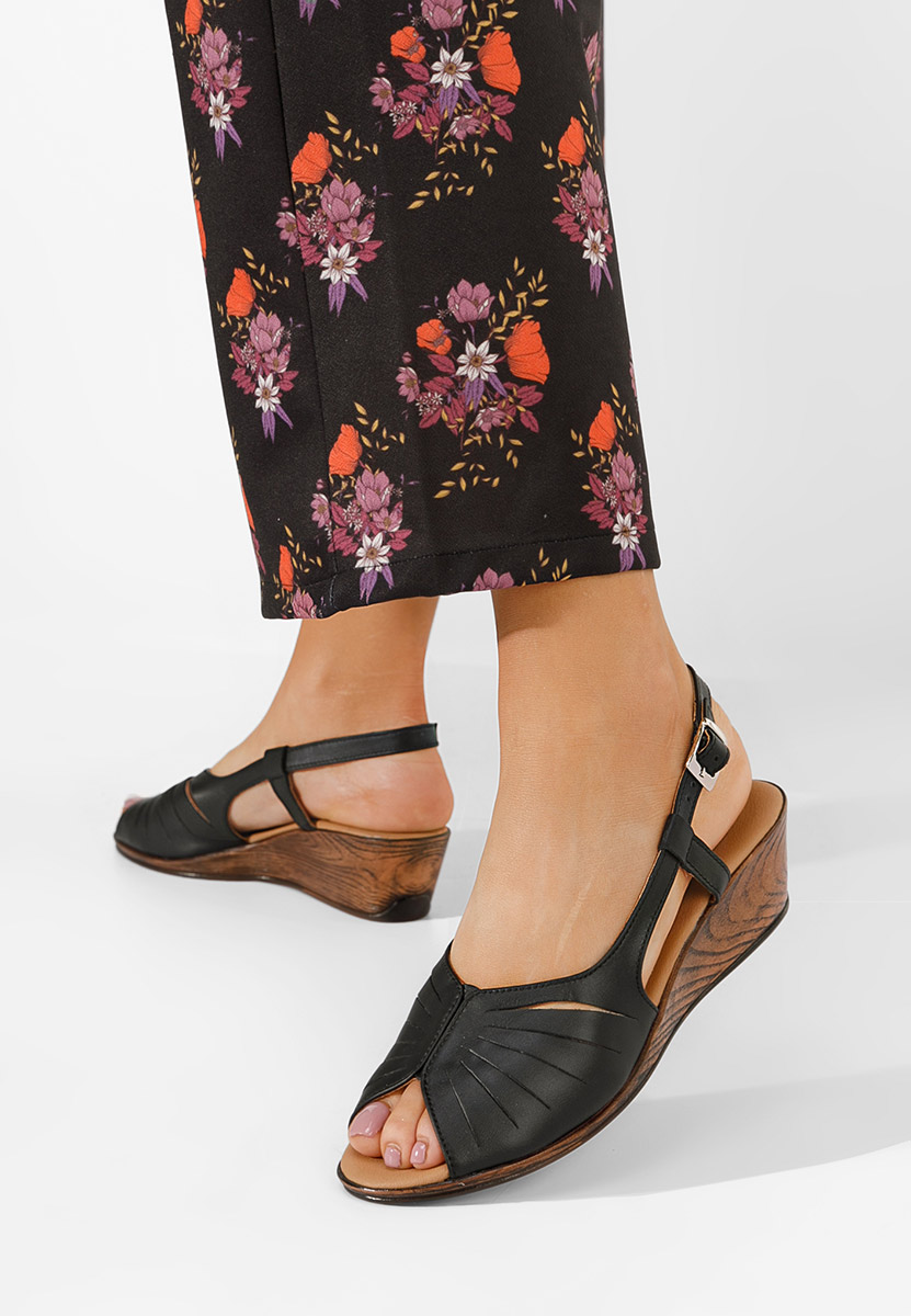 Sandale od prirodne kože Lovara crno