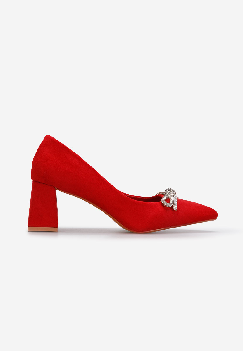 Cipele na srednje visoku petu Abigale V2 crveno