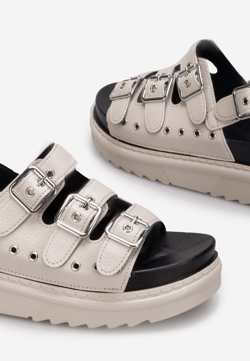 Sandale s platformom Edena bež