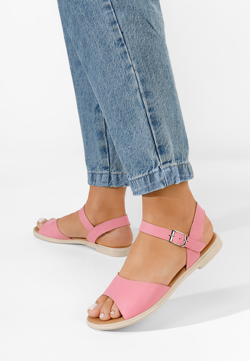 Sandale od prirodne kože Viadana fuksija