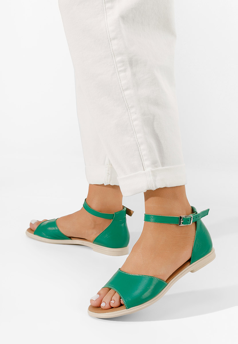 Sandale od prirodne kože Montela zeleno