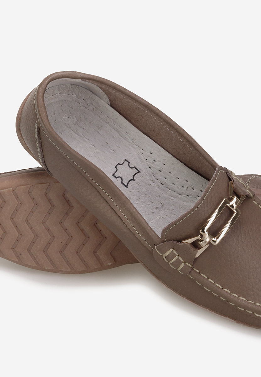 Mokasinke od prirodne kože Celetina kaki