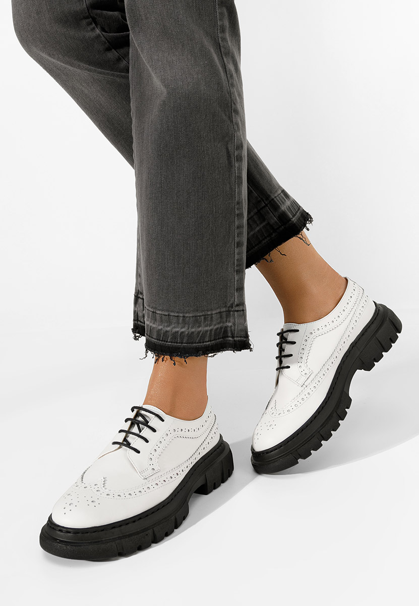 Cipele kozne casual Henise V3 bijele