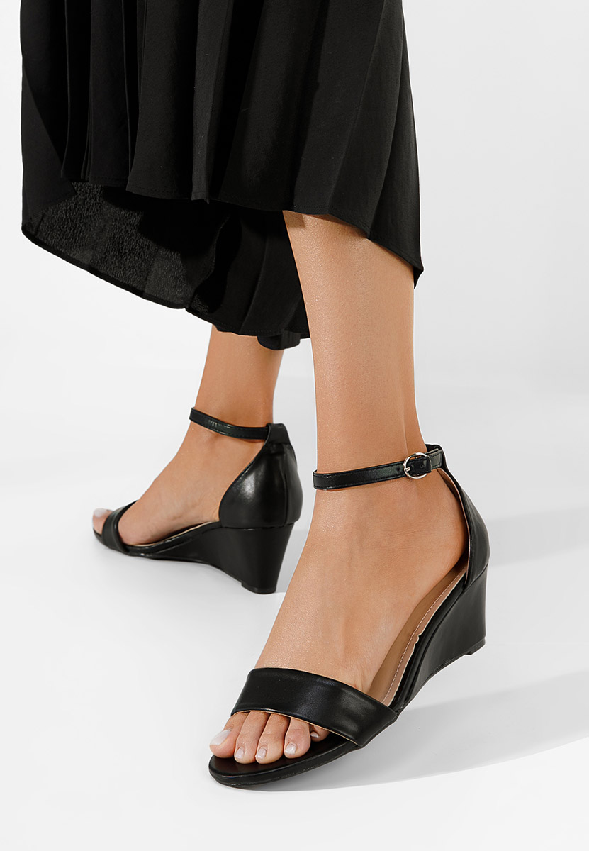 Sandale s platformom Nalisa crno