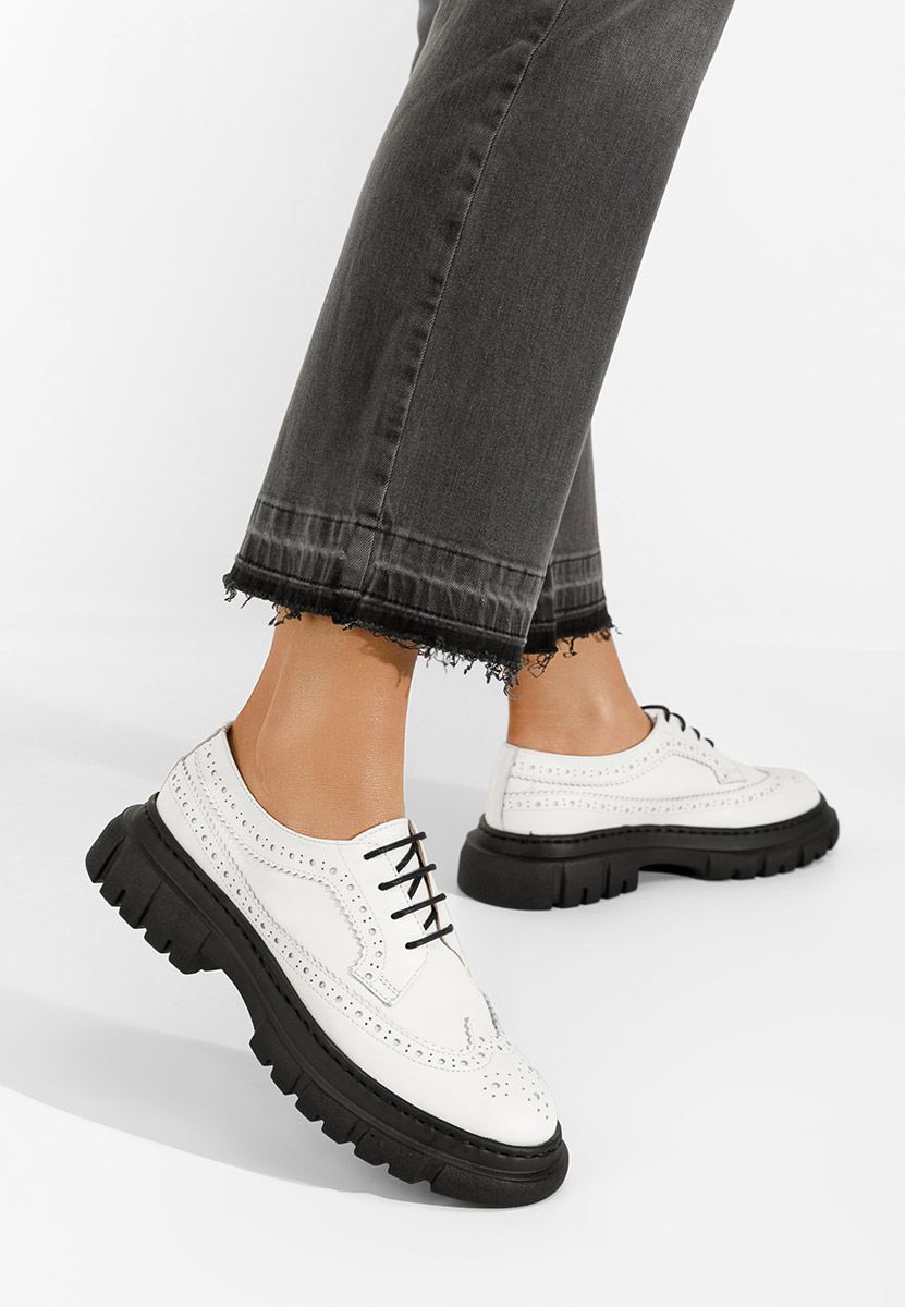 Cipele kozne casual Henise V3 bijele