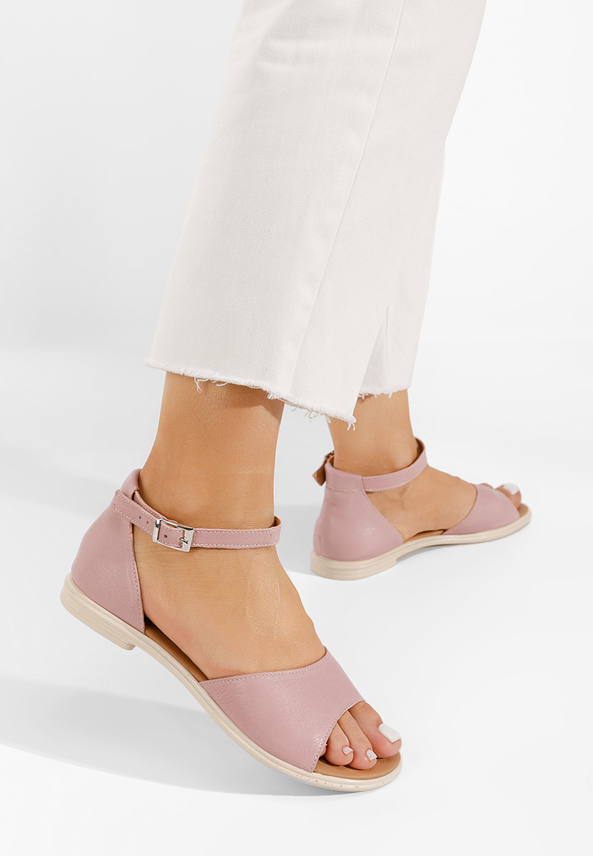 Sandale od prirodne kože Montela ružičasto