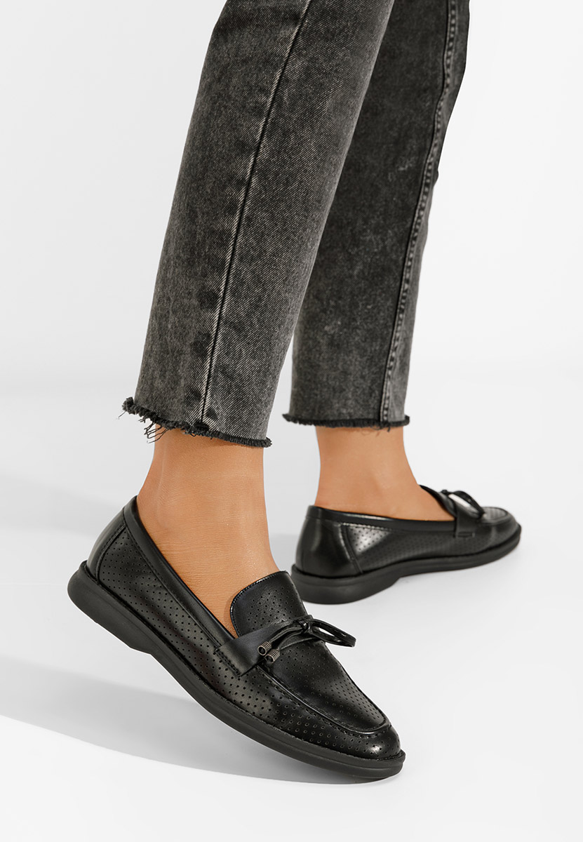 Ljetne ženske mokasine Morvana V3 Crno