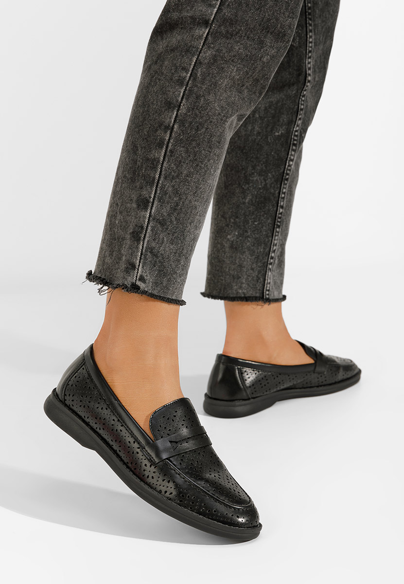 Ženske mokasinke Valtera crno