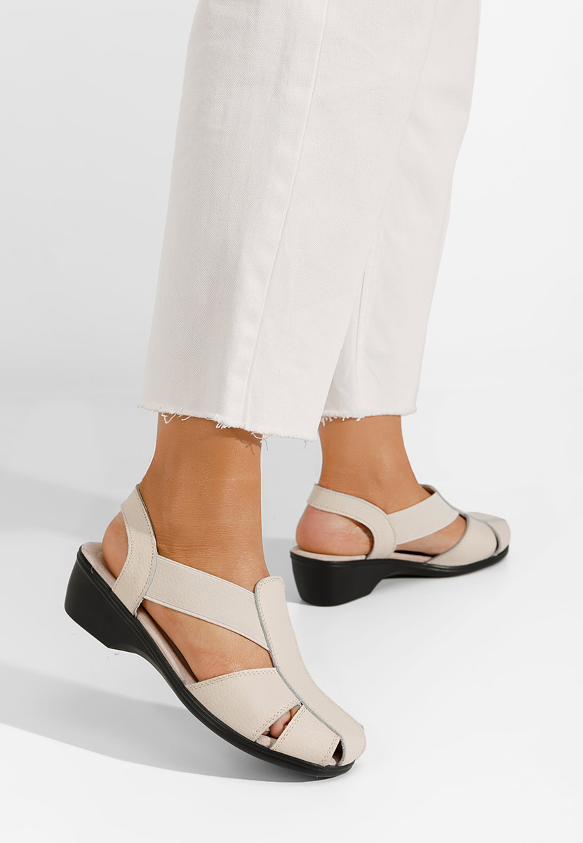 Sandale od prirodne kože Melona V4 bež