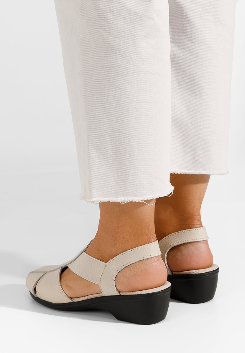 Sandale od prirodne kože Melona V4 bež