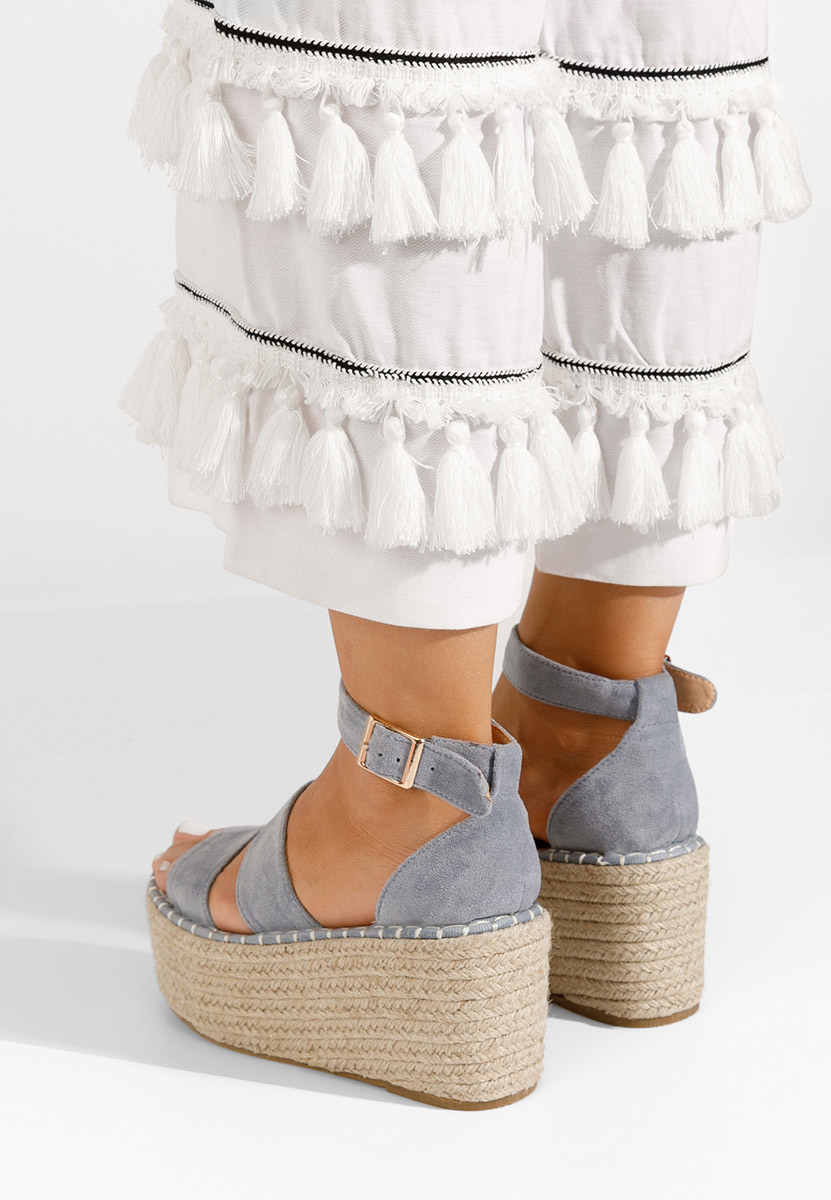 Espadrilles sa platformom Atenas plave