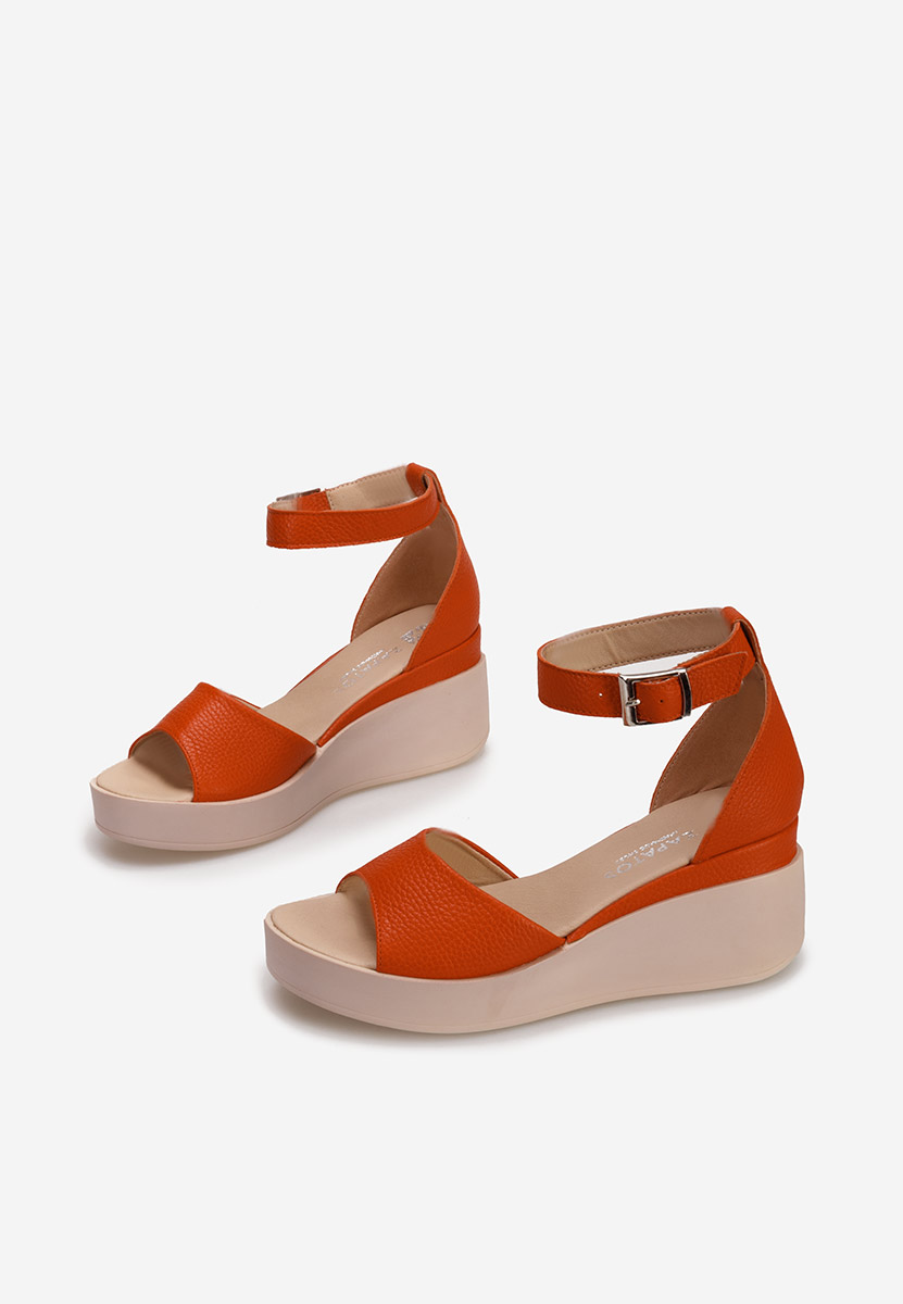 Sandale od prirodne kože Salegia narančasta