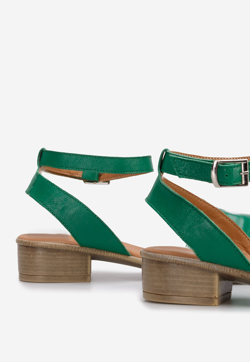 Sandale od prirodne kože Vestina zeleno