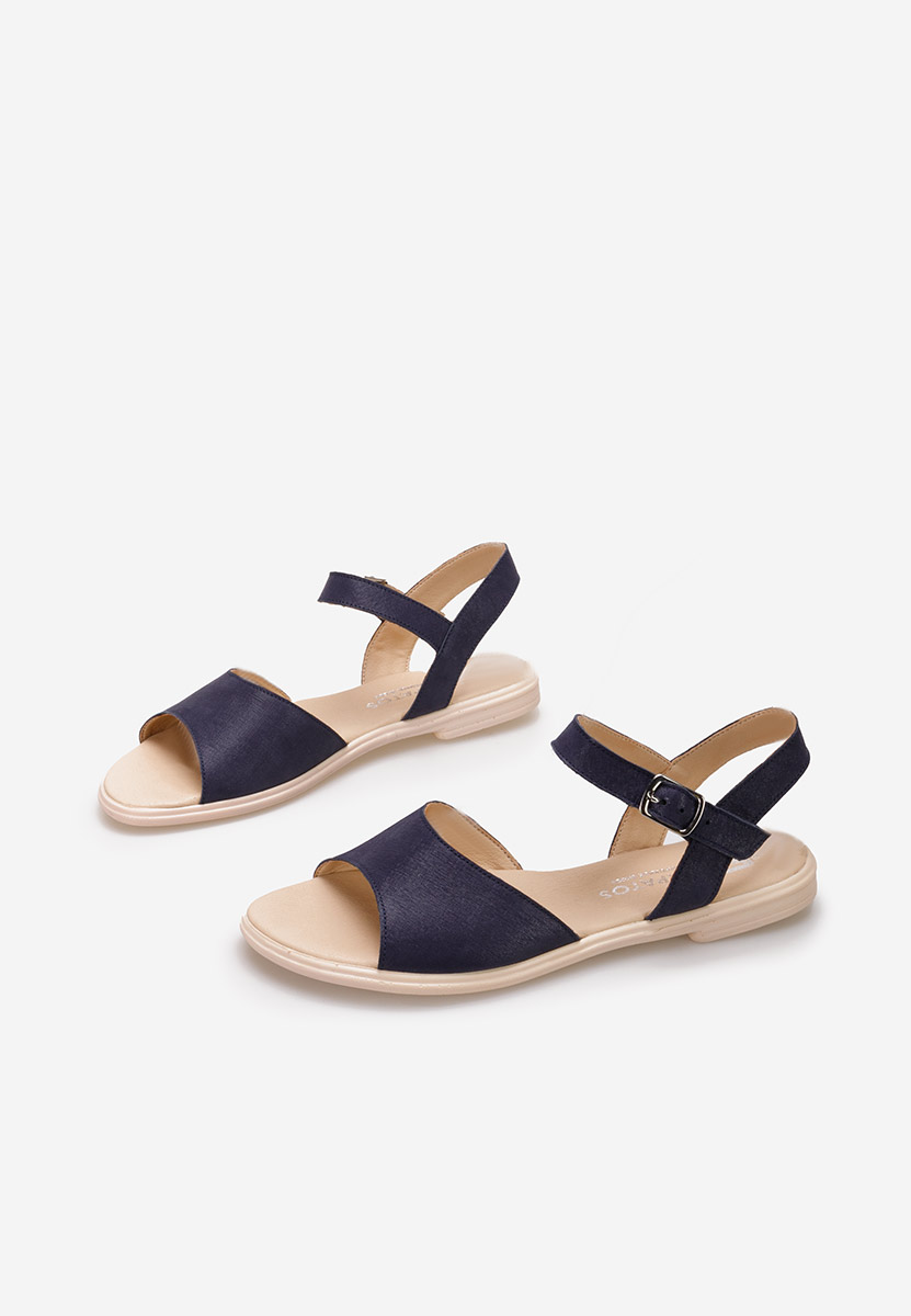 Sandale od prirodne kože Viadana plavo navy
