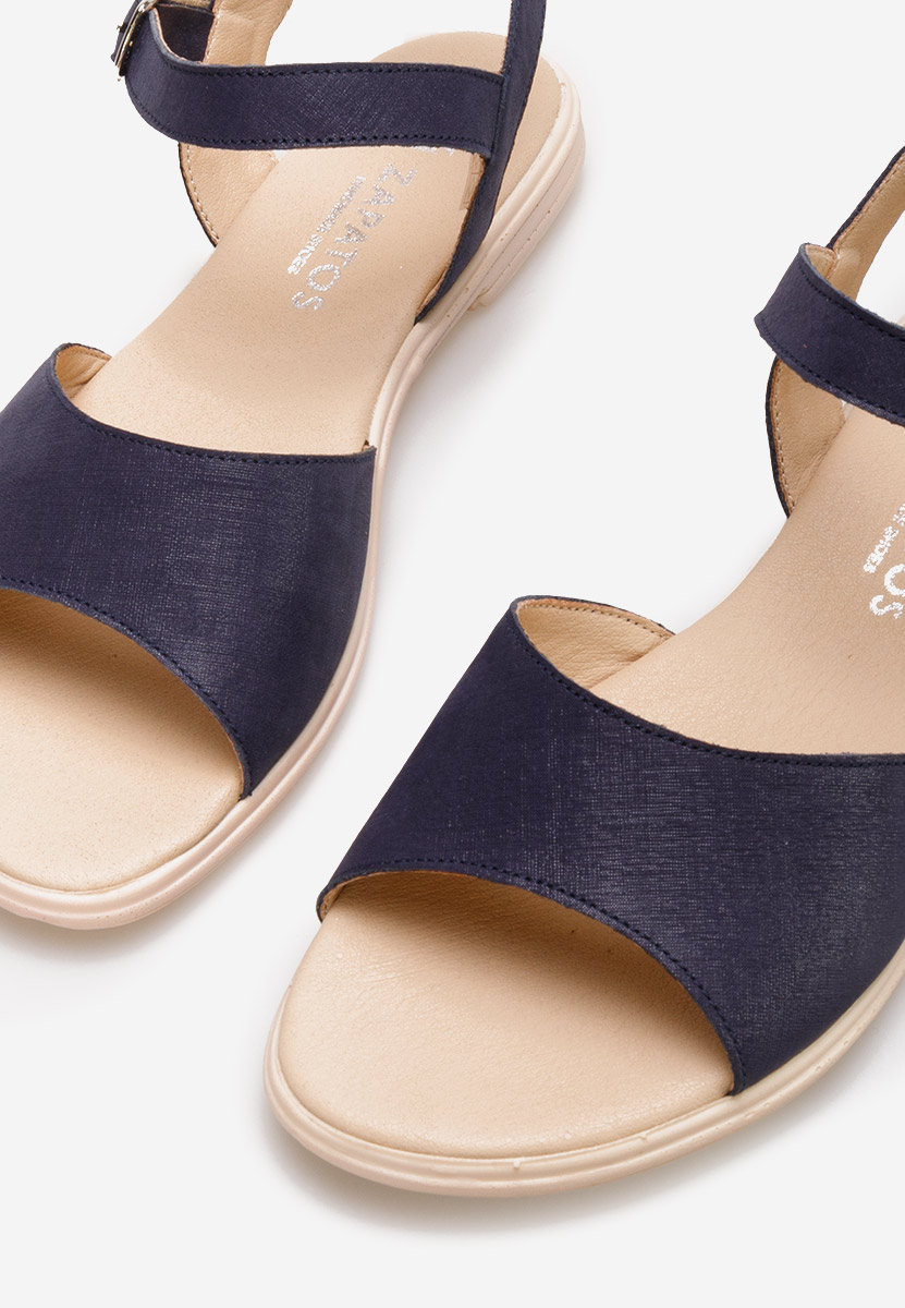 Sandale od prirodne kože Viadana plavo navy