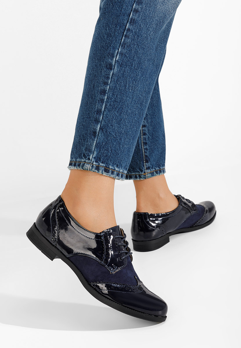 Ženske cipele oksfordice Bakera plavo navy